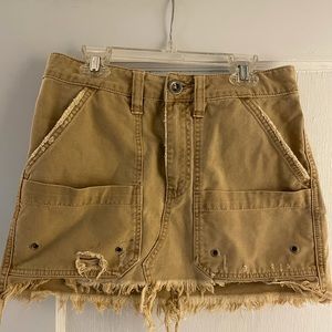 Free People Canvas Skirt
